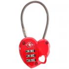 Брелок-замок Munkees TSA Combination Lock - Heart