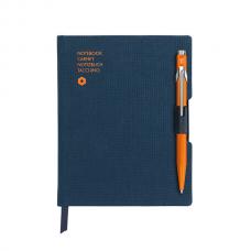 Записная книжка Carandache (Карандаш) Office A6 с шариковой ручкой Carandache Office Popline Orange