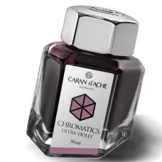 Фиолетовые чернила во флаконе Caran d'Ache Chromatics Ultraviolet  50мл