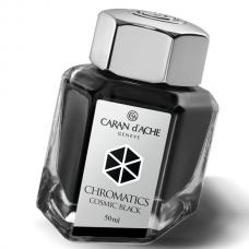 Черные чернила во флаконе Caran d'Ache Chromatics Cosmic Black 50мл