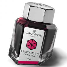 Розовые чернила во флаконе Caran d'Ache Chromatics Divine Pink 50мл