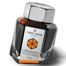 Оранжевые чернила во флаконе Caran d'Ache Chromatics Electric Orange 50мл