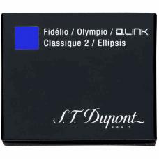 Синие картриджи с чернилами S.T. Dupont Blue ink cartridges 6шт
