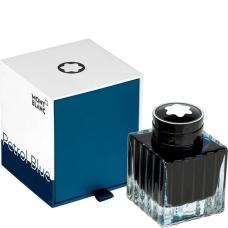 Синие чернила во флаконе Montblanc Ink Bottle 50 ml Petrol Blue