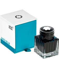 Синие чернила во флаконе Montblanc Ink Bottle 30 ml Maya Blue