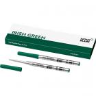 124485 Зеленый шариковый стержень Montblanc Ballpoint Pen Refill Irish Green M (2шт в уп)