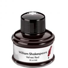 Красные чернила во флаконе Montblanc William Shakespeare Velvet Red, 35 Мл