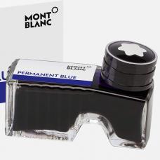 Синие перманентные чернила во флаконе Montblanc Permanent Blue 60мл