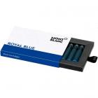 Синие картриджи Montblanc Royal Blue 8 ink cartridges