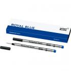 128233 Синий стержень Montblanc Rollerball Refill Royal Blue M (2шт в уп)