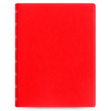 Блокнот Filofax SAFFIANO 115033 A5 PU 56л линейка съемные листы спираль двойная красный