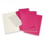 Блокнот Moleskine CAHIER JOURNAL Large 130 х 210 мм обложка картон 80 стр. нелинованный розовый неон (3шт)