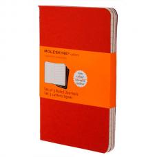 Блокнот Moleskine CAHIER JOURNAL Pocket 90 x 140 мм обложка картон 64 стр. линейка клюквенный (3шт)