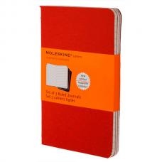 Блокнот Moleskine CAHIER JOURNAL Large 130 х 210 мм обложка картон 80 стр. линейка клюквенный (3шт)