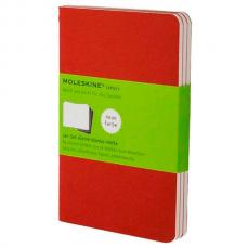 Блокнот Moleskine CAHIER JOURNAL Large 130 х 210 мм обложка картон 80 стр. нелинованный клюквенный (3шт)