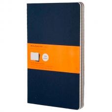 Блокнот Moleskine CAHIER JOURNAL Large 130 х 210 мм обложка картон 80 стр. линейка синий индиго (3шт)