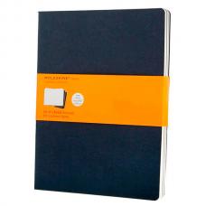 Блокнот Moleskine CAHIER JOURNAL XLarge 190 х 250 мм обложка картон 120 стр. линейка синий индиго (3шт)