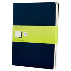 Блокнот Moleskine CAHIER JOURNAL XLarge 190 х 250 мм обложка картон 120 стр. нелинованный синий индиго (3шт)