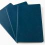 Блокнот Moleskine CAHIER JOURNAL XLarge 190 х 250 мм обложка картон 120 стр. нелинованный синий индиго (3шт)