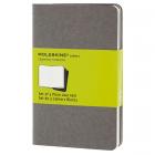 Блокнот Moleskine CAHIER JOURNAL Pocket 90 x 140 мм обложка картон 64 стр. нелинованный серый (3шт)