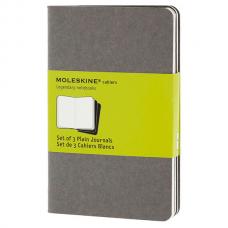 Блокнот Moleskine CAHIER JOURNAL Pocket 90 x 140 мм обложка картон 64 стр. нелинованный серый (3шт)