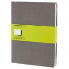 Блокнот Moleskine CAHIER JOURNAL XLarge 190 х 250 мм обложка картон 120 стр. нелинованный серый (3шт)