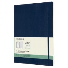 Еженедельник Moleskine CLASSIC SOFT WKNT XLARGE SOFT 190 х 250 мм синий