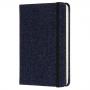 Блокнот Moleskine Limited Edition Denim Pocket 90 x 140 мм обложка текстиль 192 стр. линейка темно-синий Prussian blue
