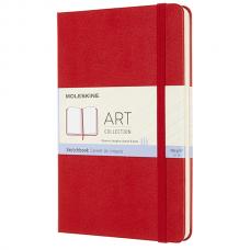 Блокнот для рисования Moleskine ART SKETCHBOOK Medium 115 x 180 мм 144 стр. нелинованный твердая обложка красный