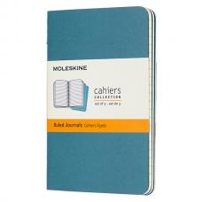 Блокнот Moleskine CAHIER JOURNAL Pocket 90 x 140 мм обложка картон 64 стр. линейка голубой (3шт)