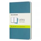 Блокнот Moleskine CAHIER JOURNAL Pocket 90 x 140 мм обложка картон 64 стр. нелинованный голубой (3шт)