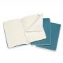 Блокнот Moleskine CAHIER JOURNAL Pocket 90 x 140 мм обложка картон 64 стр. нелинованный голубой (3шт)