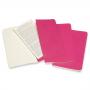 Блокнот Moleskine CAHIER JOURNAL Pocket 90 x 140 мм обложка картон 64 стр. нелинованный розовый неон (3шт)