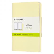 Блокнот Moleskine CAHIER JOURNAL Pocket 90 x 140 мм обложка картон 64 стр. нелинованный нежно-желтый (3шт)