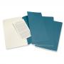 Блокнот Moleskine CAHIER JOURNAL Large 130 х 210 мм обложка картон 80 стр. линейка голубой (3шт)