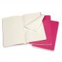 Блокнот Moleskine CAHIER JOURNAL Large 130 х 210 мм обложка картон 80 стр. линейка розовый неон (3шт)