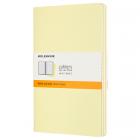 Блокнот Moleskine CAHIER JOURNAL Large 130 х 210 мм обложка картон 80 стр. линейка нежно-желтый (3шт)