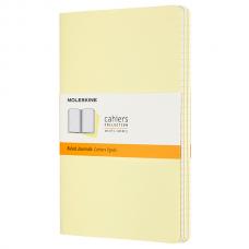 Блокнот Moleskine CAHIER JOURNAL Large 130 х 210 мм обложка картон 80 стр. линейка нежно-желтый (3шт)