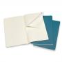 Блокнот Moleskine CAHIER JOURNAL Large 130 х 210 мм обложка картон 80 стр. нелинованный голубой (3шт)
