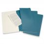 Блокнот Moleskine CAHIER JOURNAL Large 130 х 210 мм обложка картон 80 стр. нелинованный голубой (3шт)