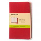 Блокнот Moleskine CAHIER JOURNAL Pocket 90 x 140 мм обложка картон 64 стр. нелинованный клюквенный (3шт)