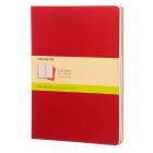 Блокнот Moleskine CAHIER JOURNAL XLarge 190 х 250 мм обложка картон 120 стр. нелинованный клюквенный (3шт)