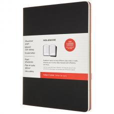 Блокнот Moleskine CAHIER SUBJECT  XLarge 190 х 250 мм обложка картон 192 стр. линейка мягкая обложка черный, красный