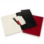Блокнот Moleskine CAHIER SUBJECT  XLarge 190 х 250 мм обложка картон 192 стр. линейка мягкая обложка черный, красный