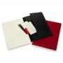 Блокнот Moleskine CAHIER SUBJECT A4 обложка картон 192 стр. линейка мягкая обложка черный, красный
