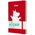 Блокнот Moleskine LIMITED EDITION MOOMIN Large 130х210мм 192стр. линейка твердая обложка красный