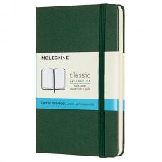 Блокнот Moleskine CLASSIC Pocket 90 x 140 мм 192 стр. пунктир твердая обложка зеленый