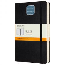 Блокнот Moleskine CLASSIC EXPENDED Large 130 х 210 мм 400 стр. линейка твердая обложка черный