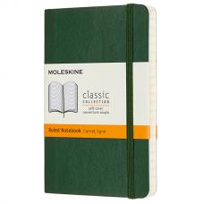 Блокнот Moleskine CLASSIC SOFT Pocket 90 x 140 мм 192 стр. линейка мягкая обложка зеленый