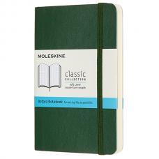 Блокнот Moleskine CLASSIC SOFT Pocket 90 x 140 мм 192 стр. пунктир мягкая обложка зеленый